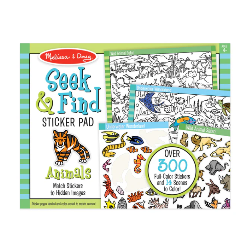 Melissa & Doug Seek & Find Sticker Pad – Animals