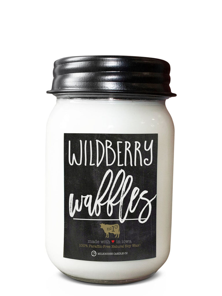 Milkhouse Mason Jar 13oz Candle: Wildberry Waffles