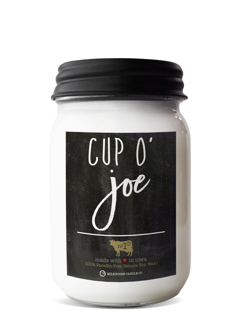 Milkhouse Mason Jar Candle13oz Cup of Joe