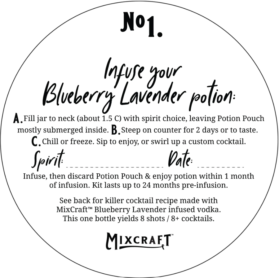 Mixcraft Blueberry Lavender Spirit Infusion Kit