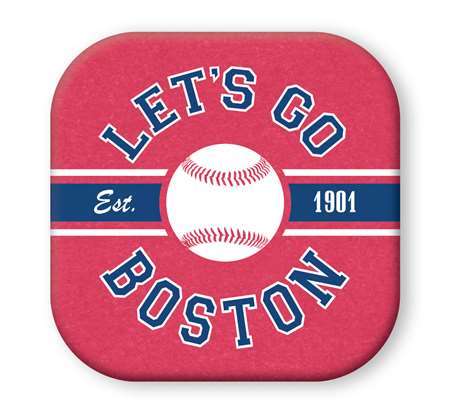 My Word Signs New England Sports Coaster Red Sox