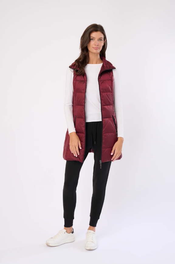 My Anorak The Long Vest Ruby 