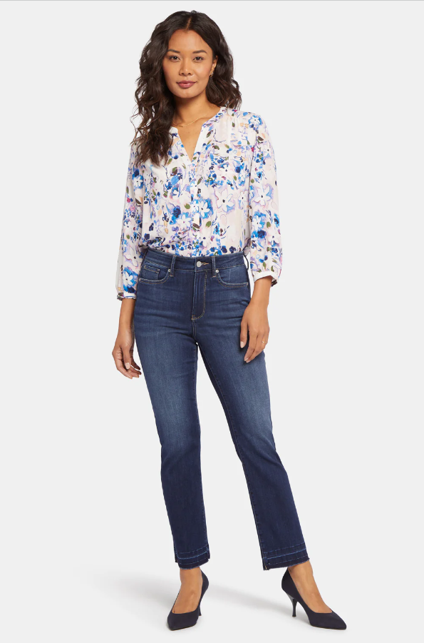 Pull on Skinny Pant With Ankle Slit – Daisy Trading Co.