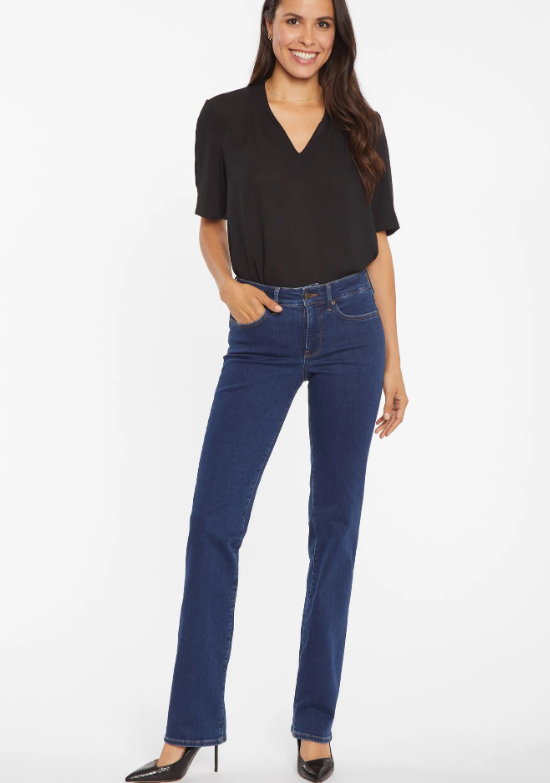 NYDJ Marilyn Straight Jeans Petite Quinn