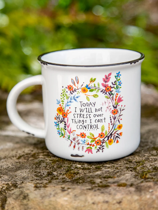 Natural Life Camp Coffee Mug - Today I Will Not Stress