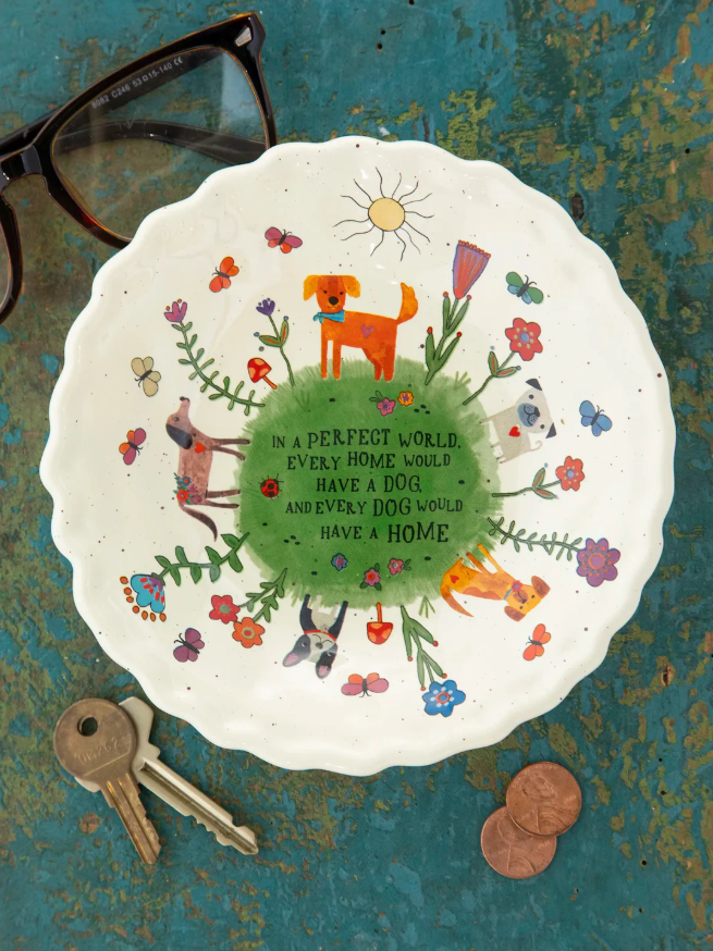 Natural Life Ceramic Catch All Bowl Every Dog Has A Home