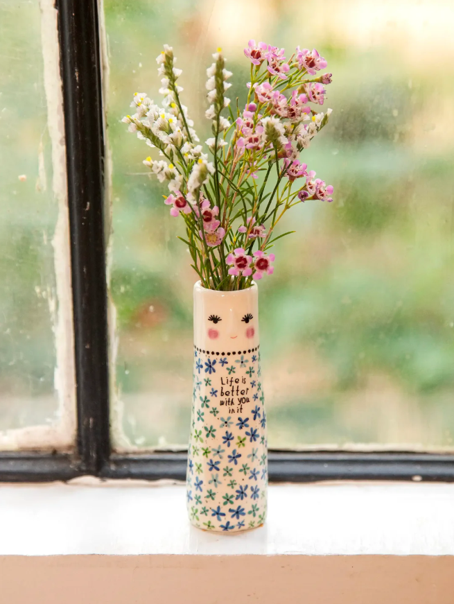 Natural Life Folk Friend Bud Vase