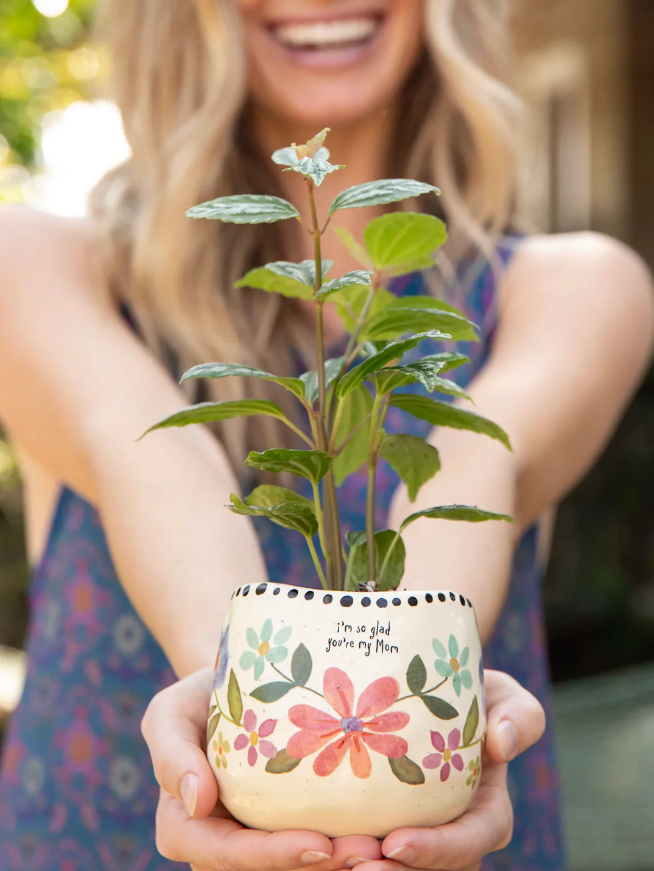 Natural Life Give Happy Planter Mom