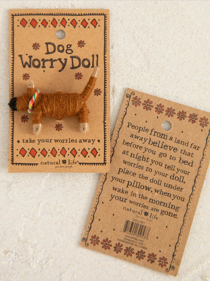 Natural Life Worry Doll Dog