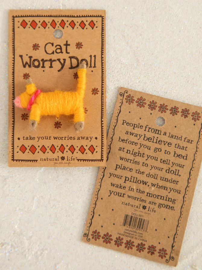 Natural Life Worry Doll Cat