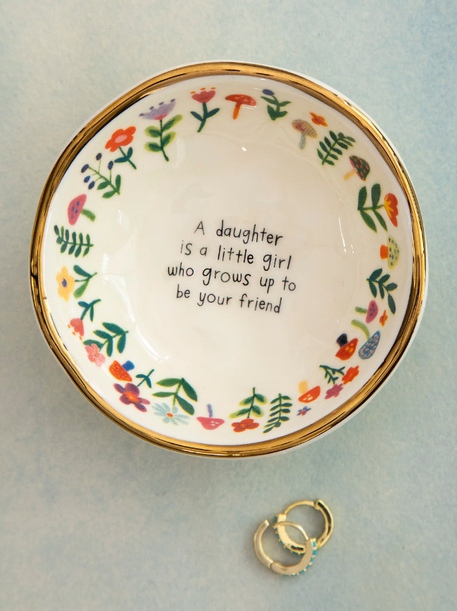 Natural Life Ceramic Giving Trinket Bowl Daughter