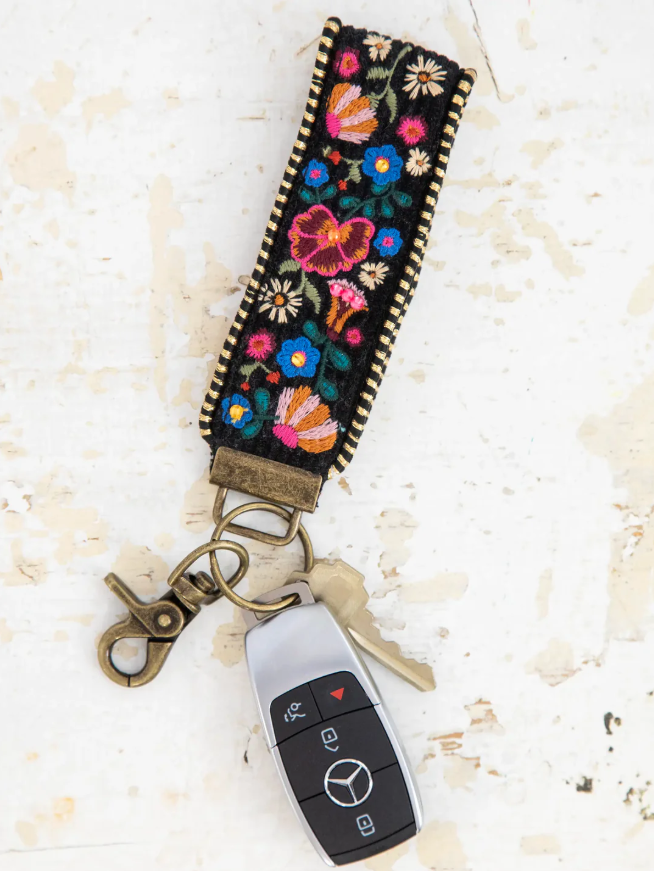 Colorful wrist strap key chain by Natural Life, 5-inch length