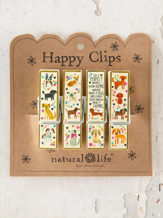 Natural Life Happy Clips - Set of 4 Dog