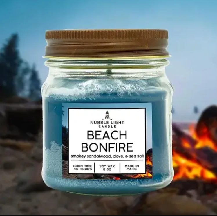 Nubble Light Candle Beach Bonfire