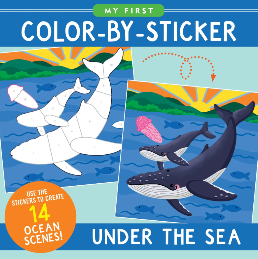 Peter Pauper Press My First Color-By-Sticker Book Under The Sea