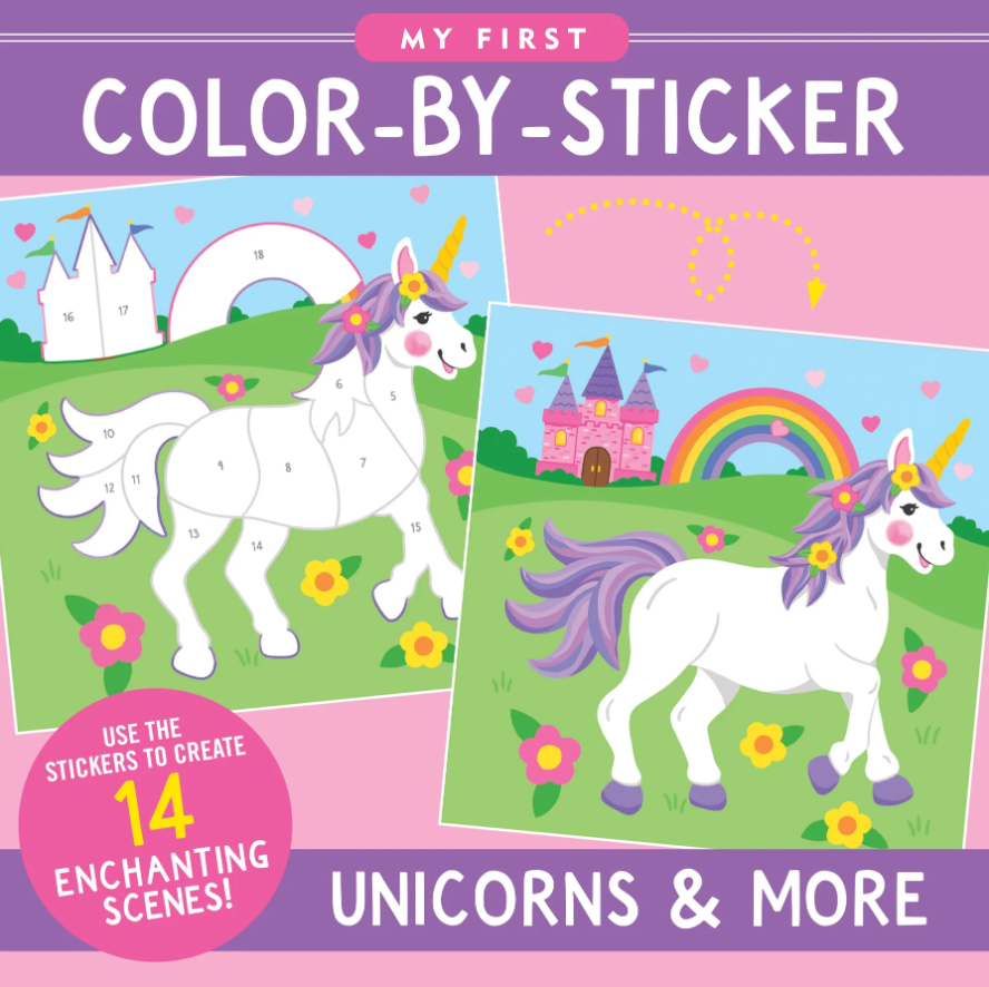 Peter Pauper Press My First Color-By-Sticker Book Unicorns and More