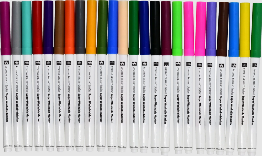 Peter Pauper Press Super Washable Markers (Set of 24 Colors)