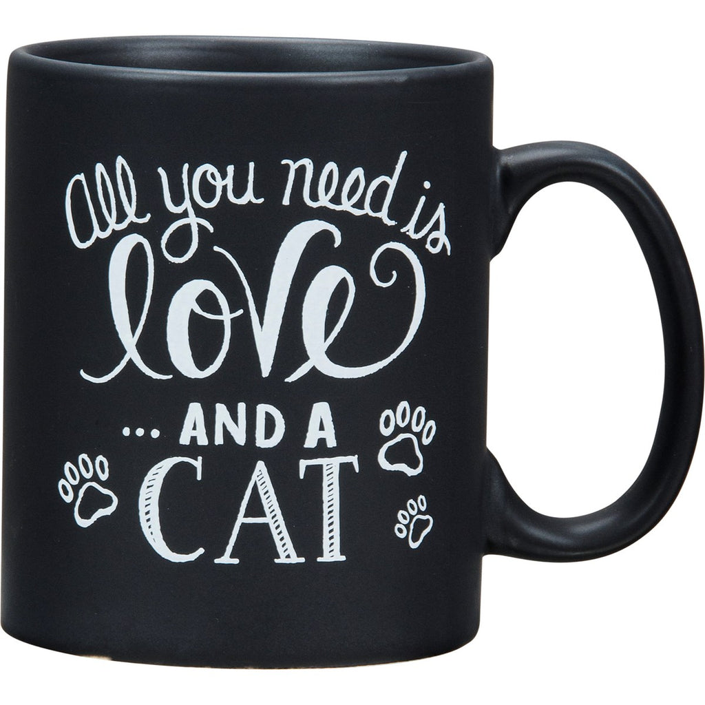 Primitives By Kathy All You Need Is Love And A Cat Mug