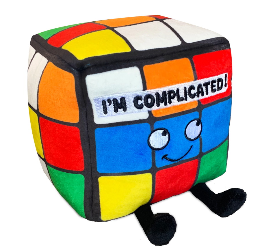 Punchins "I'm Complicated" Plush Puzzle Cube