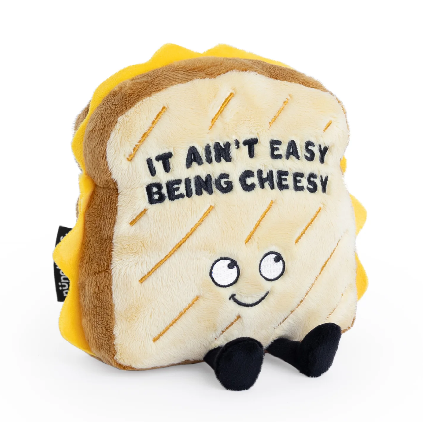 Punchkins "It Ain't Easy Being Cheesy" Plush Grilled Cheese