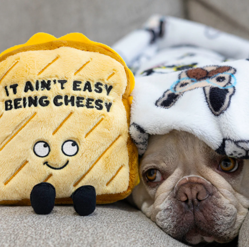 Punchkins "It Ain't Easy Being Cheesy" Plush Grilled Cheese