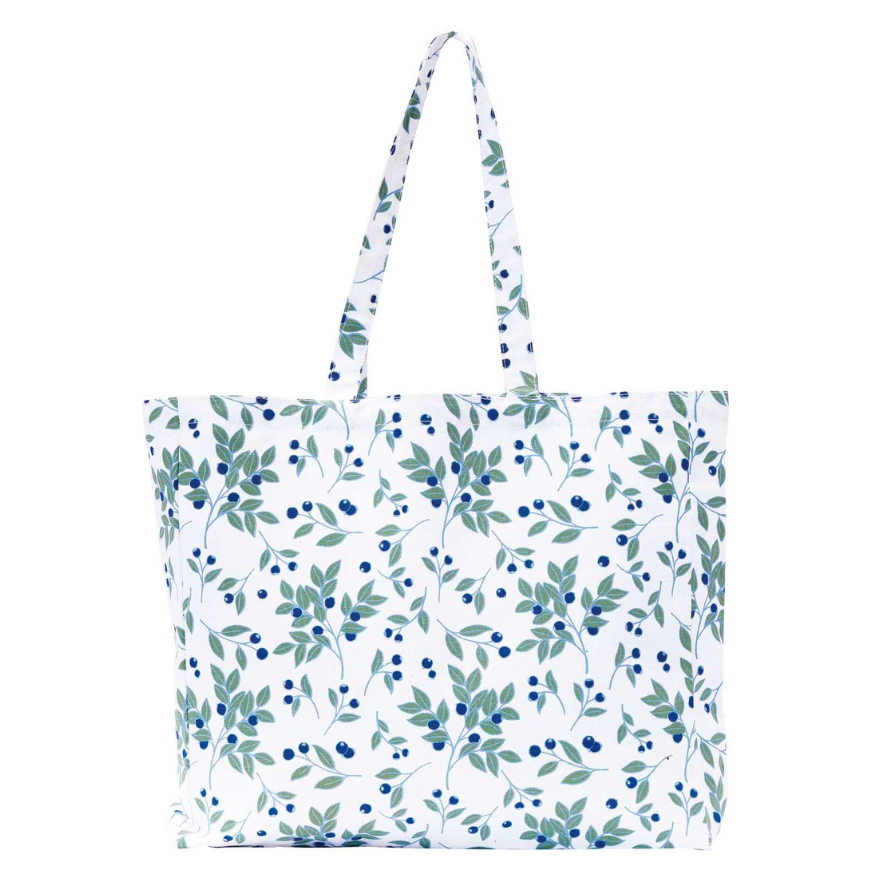 Rock Flower Paper Little Shopper Tote Bag Blueberries