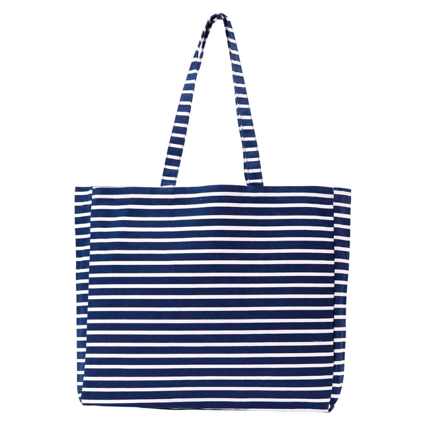 Rock Flower Paper Little Shopper Tote Bag Brenton Stripe