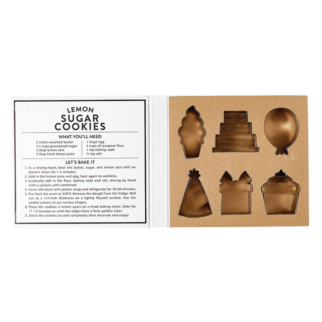 Lemon sugar cookie recipe printed inside box lid