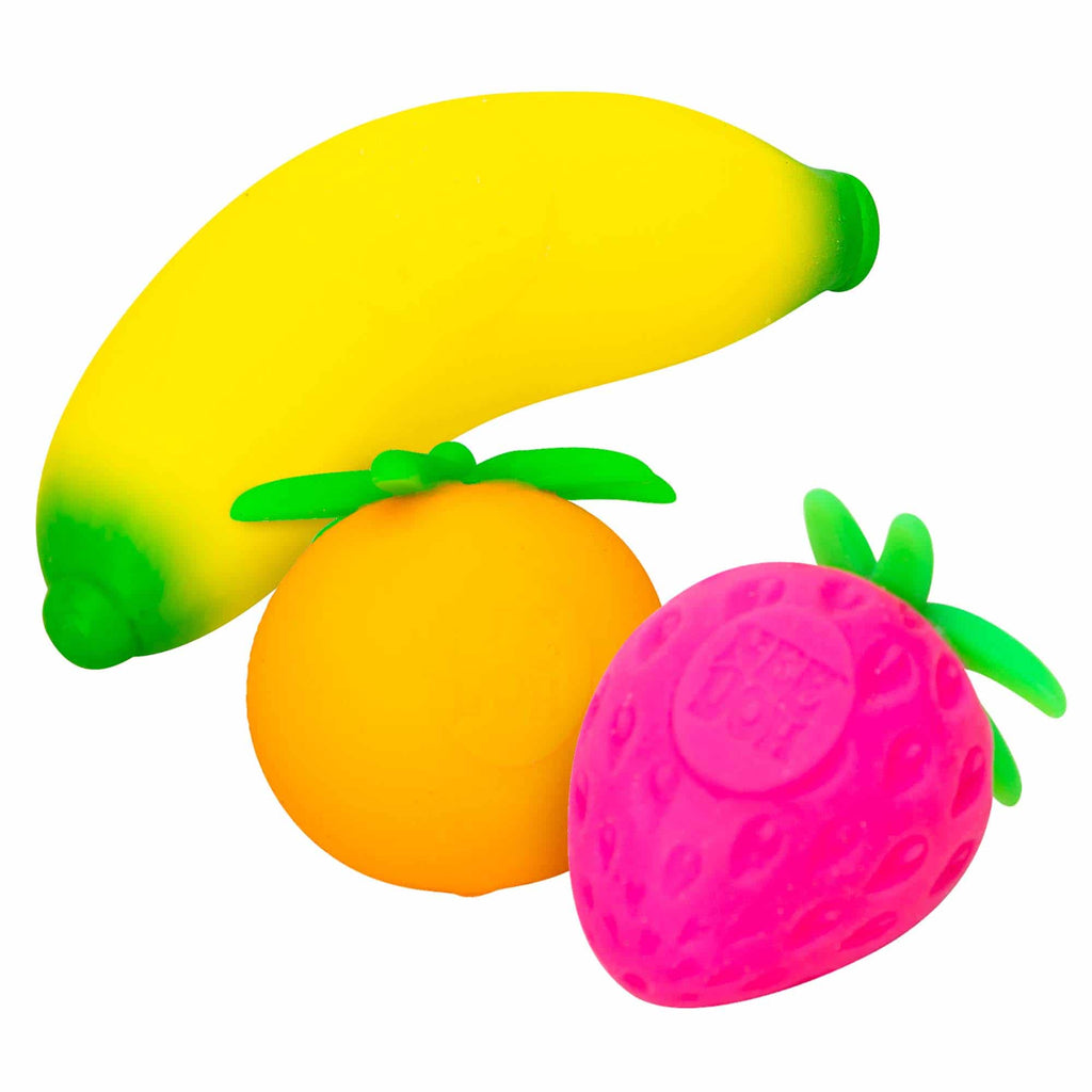 Schylling Groovy Fruit NeeDoh set with colorful, squishy textures