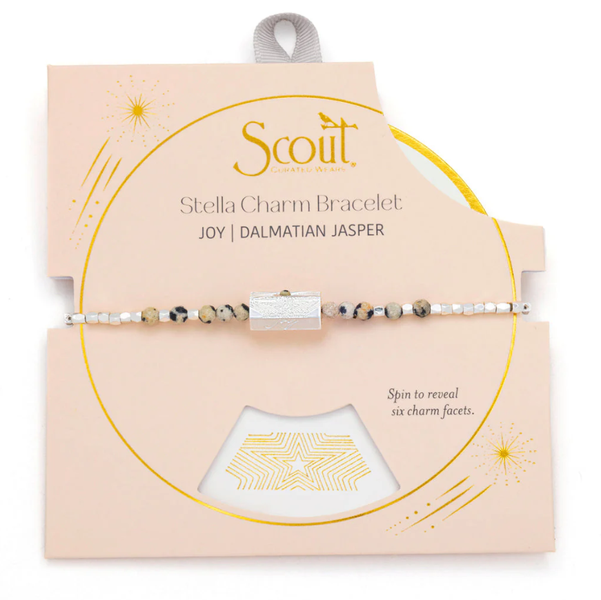 Scout Curated Wears Stella Bracelet - Joy/Dalmatian Jasper/Silver