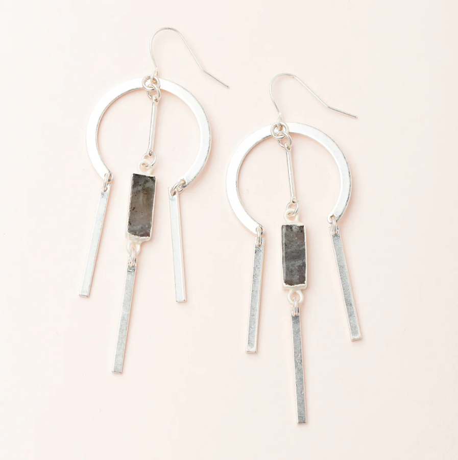 Scout Curated Wears Dream Stone Earring - Labradorite/Silver