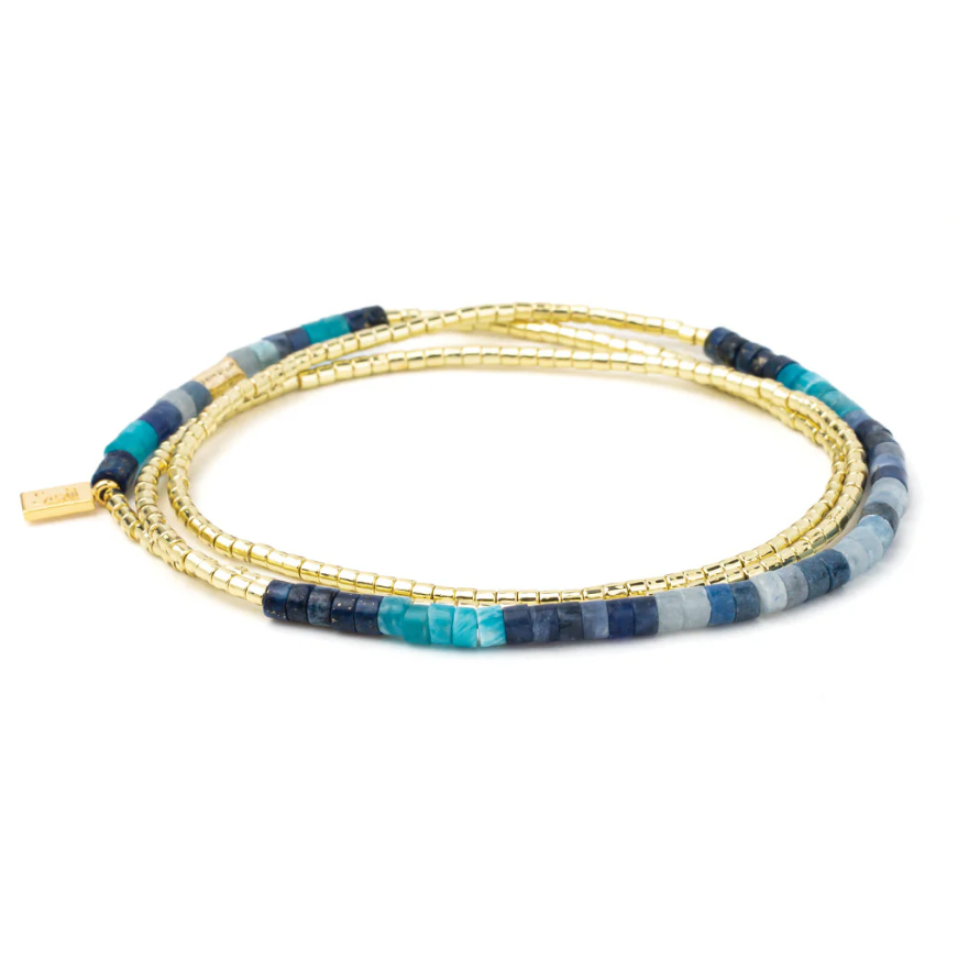 Scout Curated Wears Ombre Stone Wrap - Midnight/Gold