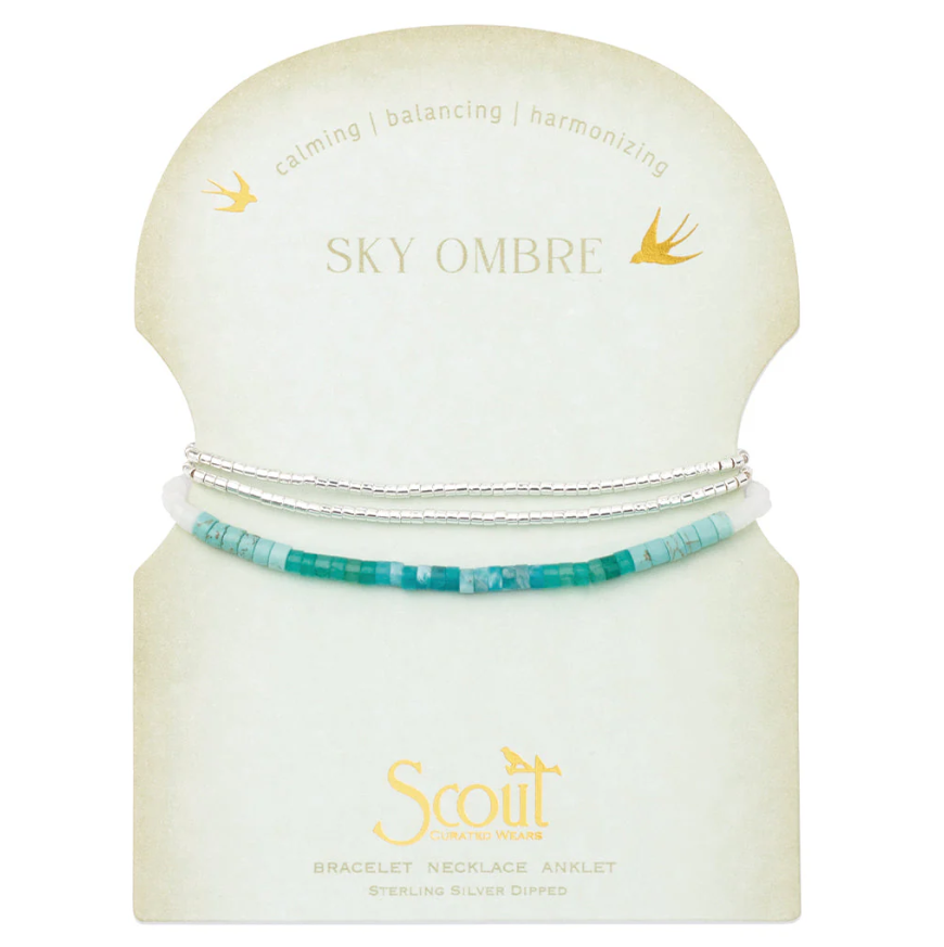 Scout Curated Wears Ombre Stone Wrap - Sky/Silver
