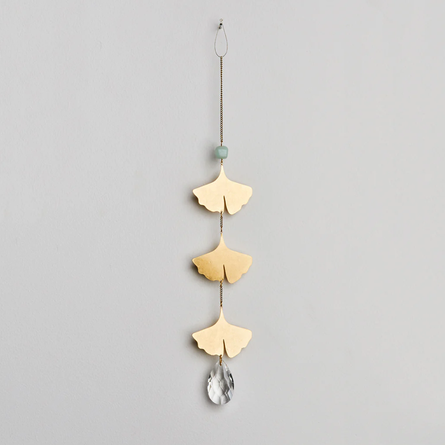 Scout Curated Wears Suncatcher- Botanical Leaf/Amazonite