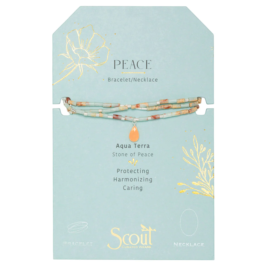 Scout Curated Wears Teardrop Stone Wrap Stone of Peace