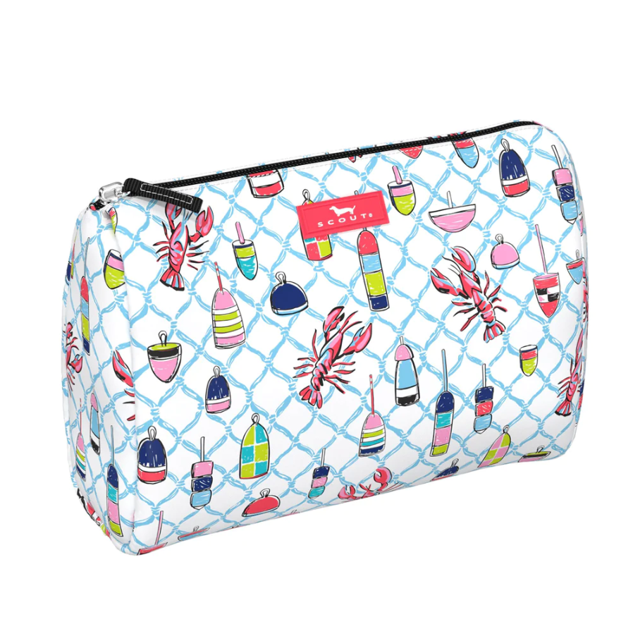 Scout Bags | Packin' Heat Makeup Bag | Large Zippered Compartment | Sits Upright | Interior Slip Pocket | 9.75W x 7H x 3.75d