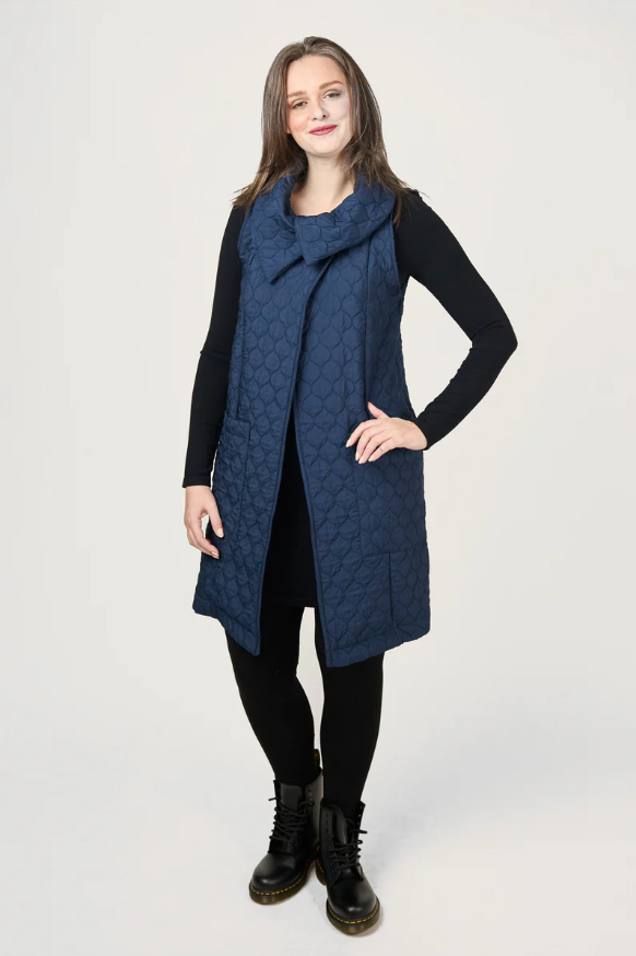 Shannon Passero Meredith Vest Navy 