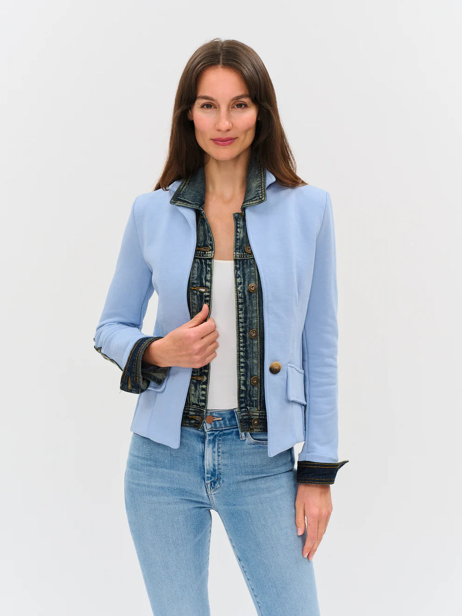 Clarissa Blazer – Fitted Italian Cotton Jacket, Work & Casual Wear
