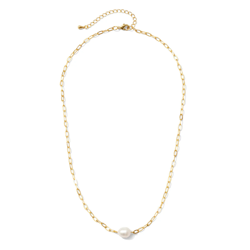 Splendid Iris Pearl Accented Necklace