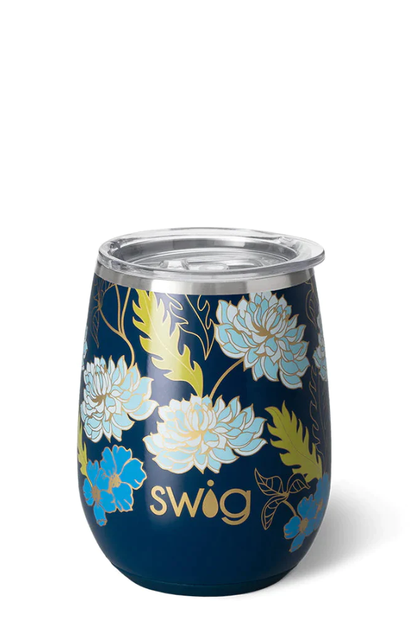 Swig Life 14oz Stemless Wine Cup Water Lily
