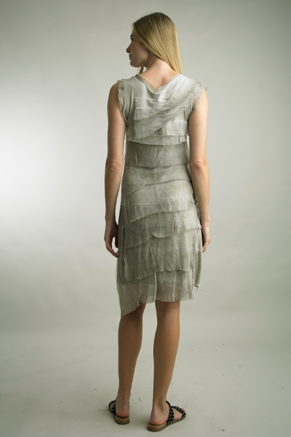 Flattering midi silk dress with wide straps – Daisy Jane's