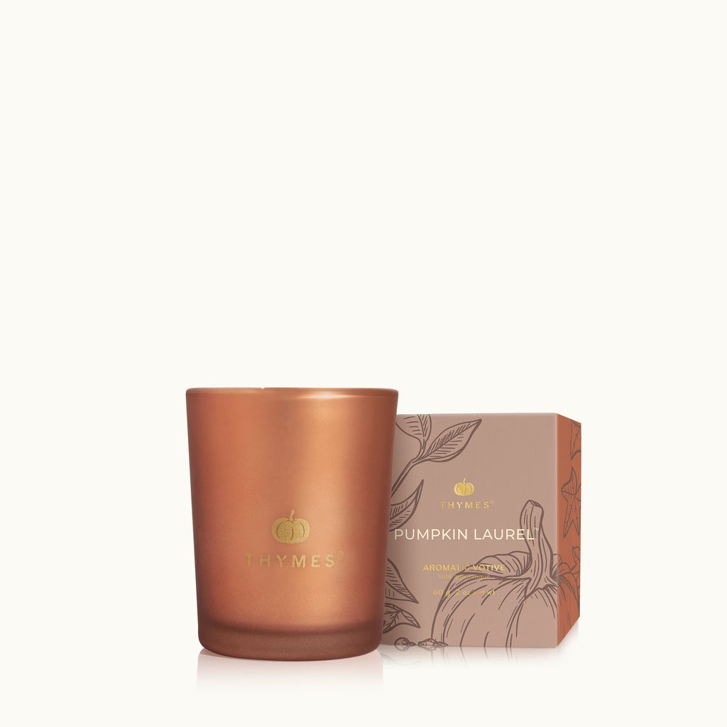 Thymes Votive Candle - 2oz. Pumpkin Laurel