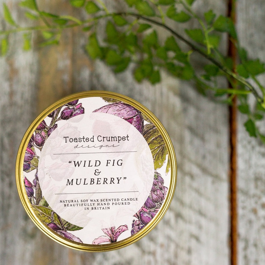 Toasted Crumpet Wild Fig & Mulberry Tin Candle