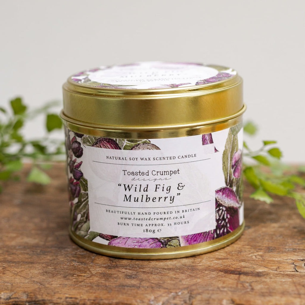 Toasted Crumpet Wild Fig & Mulberry Tin Candle