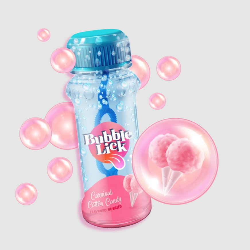 ToySmith Bubblelick Cotton Candy Bubbles