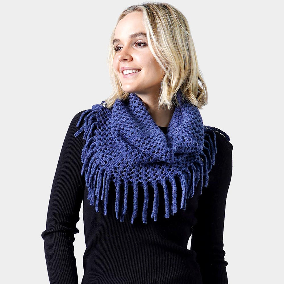 Mini Tube Fringe Scarf – Daisy Trading Co.