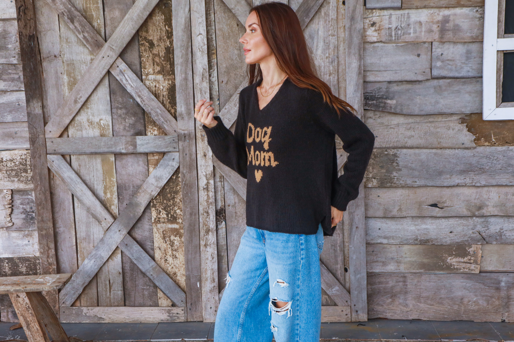 Wooden Ships Dog Mom Sweater