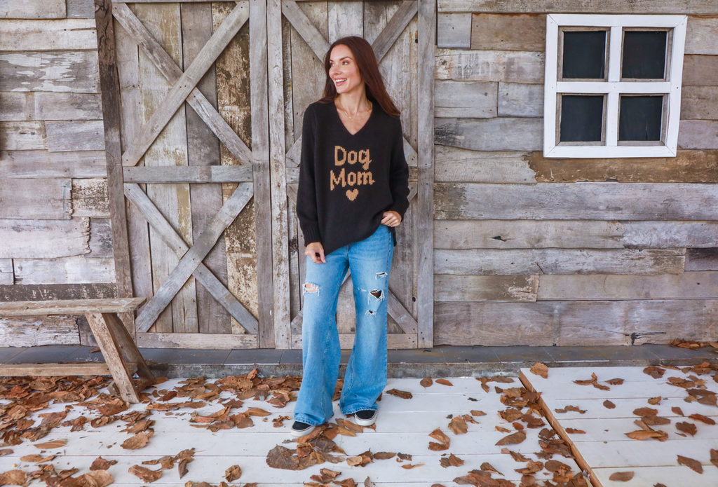 Wooden Ships Dog Mom Sweater