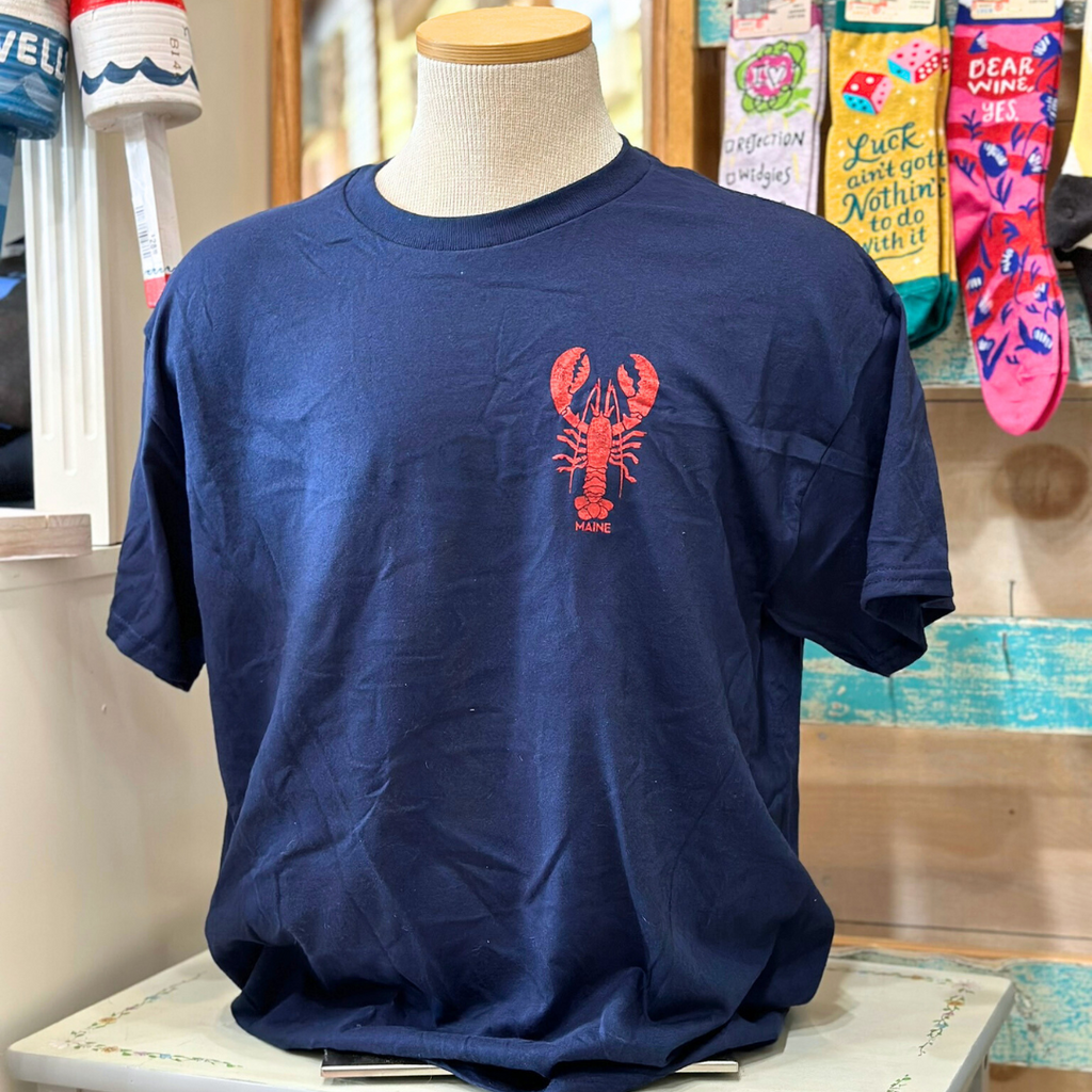 Front view of Giant Lobster Tee with chest print