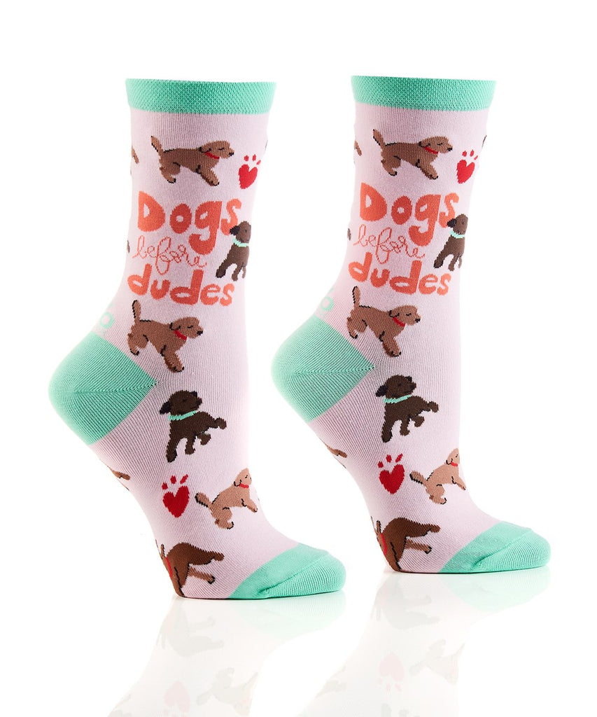 Dogs Before Dudes Crew Socks